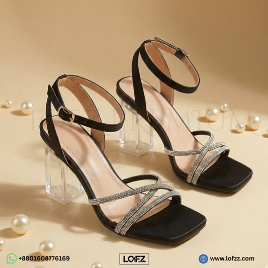LOFZ Diamond Strap Beauty Heel