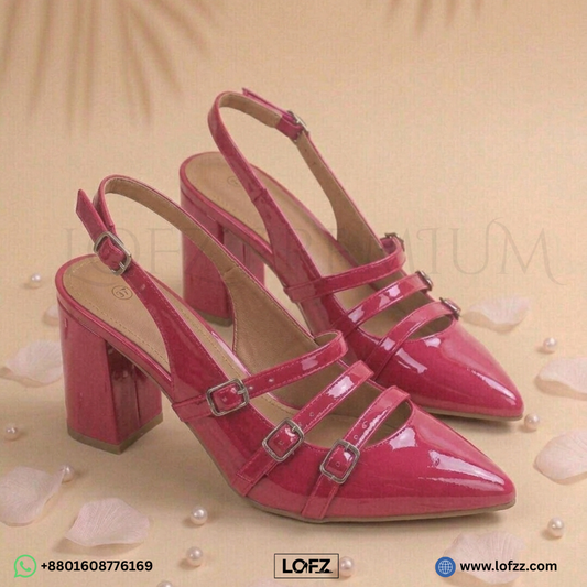 Buckle Strap Block Heels LOFZ - women's block heels - Lofz Bangladesh (view 2)