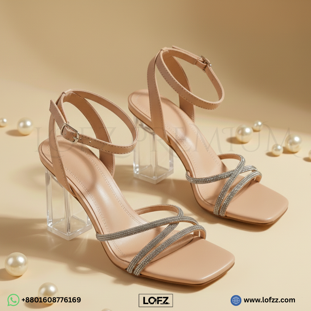 LOFZ Diamond Strap Beauty Heel