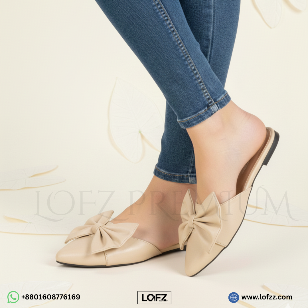 Lofz Ruby Bow Slippe