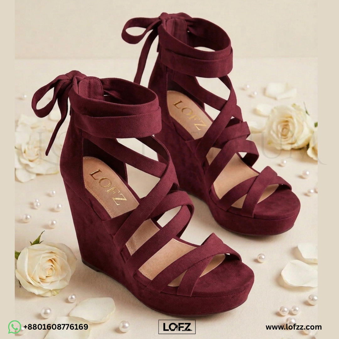 LOFZ Double Strap Platform Heels - women's platform heels - Lofz Bangladesh (view 4)