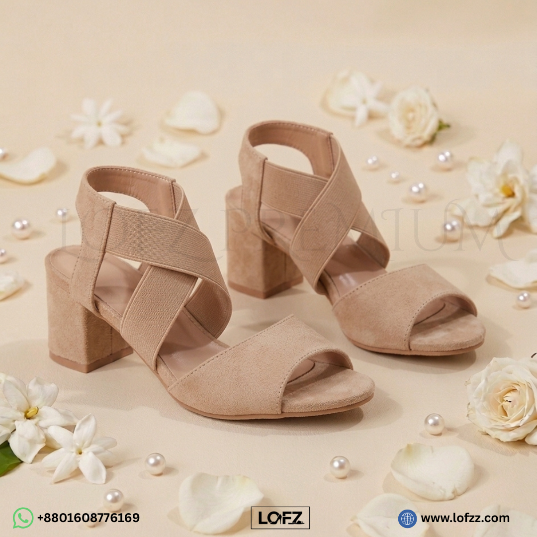 Cross Strap Block Heels - women's block heels - Lofz Bangladesh (view 4)