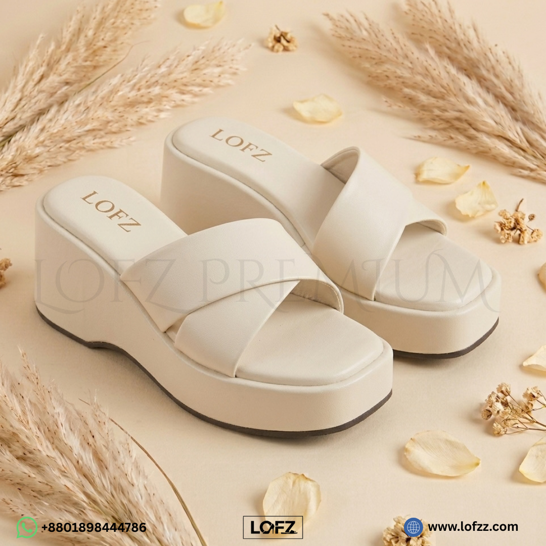 Cross Strap Wedge Sandals - women's wedge heels - Lofz Bangladesh (view 4)