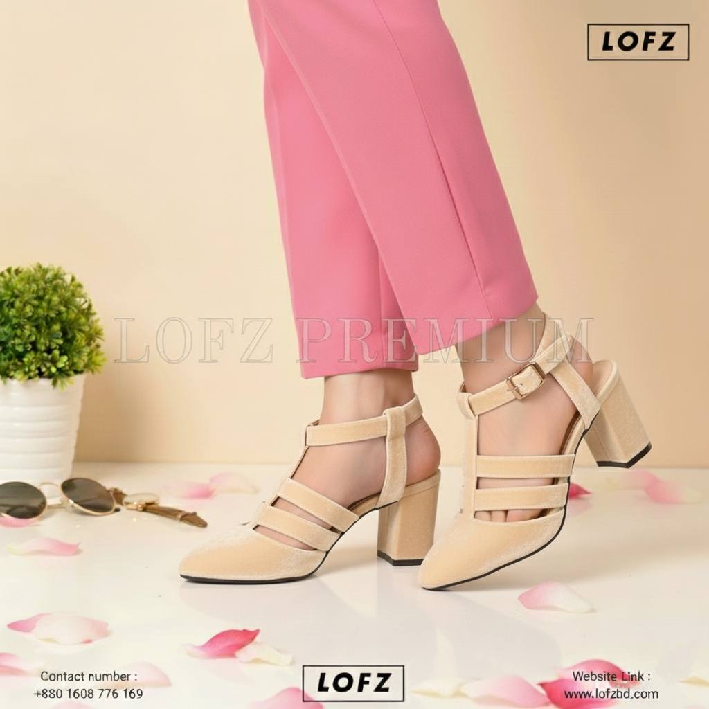 Pointed-Toe Strappy Heels