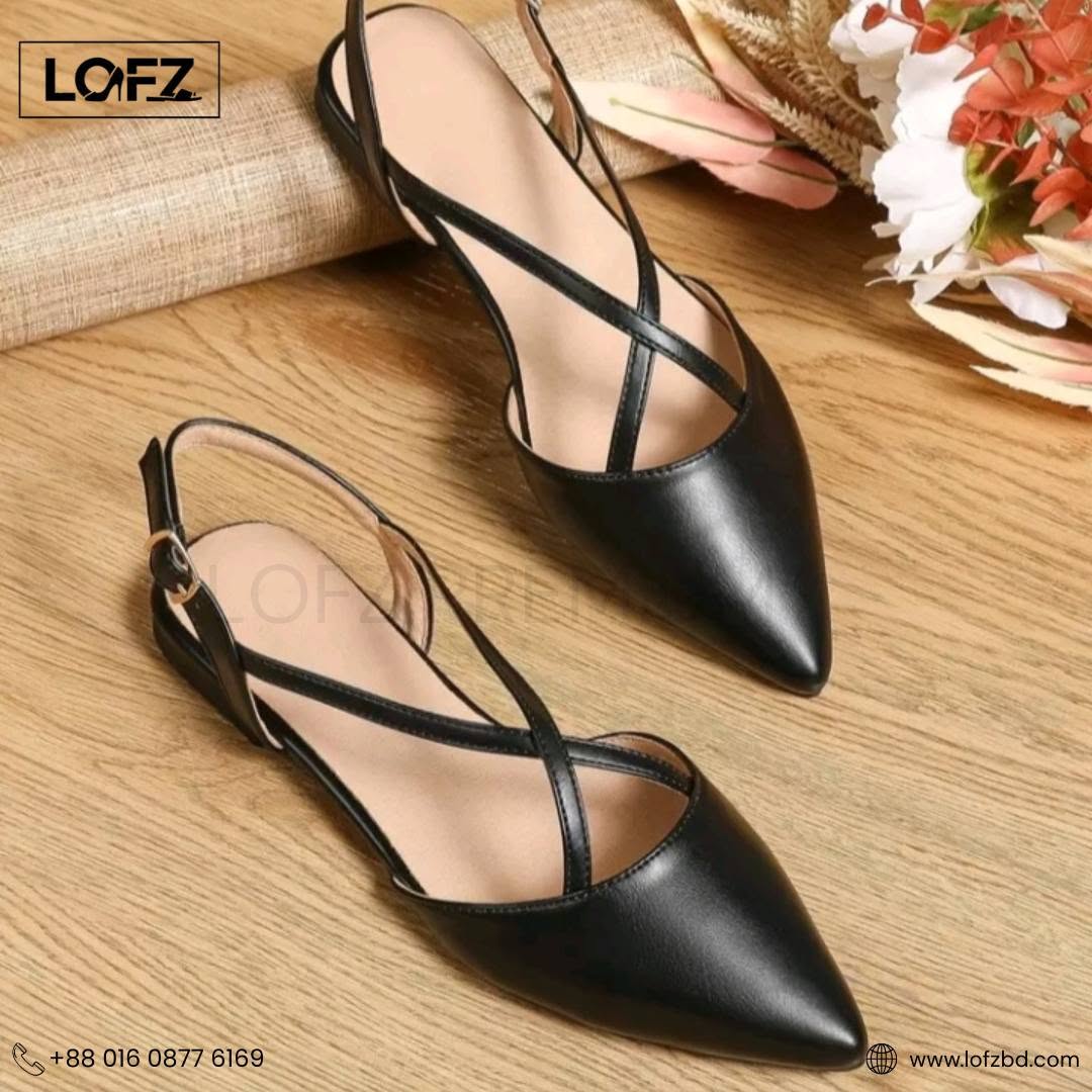 Elegant Pointed-Toe Slingback Flats - women's flats - Lofz Bangladesh (view 3)