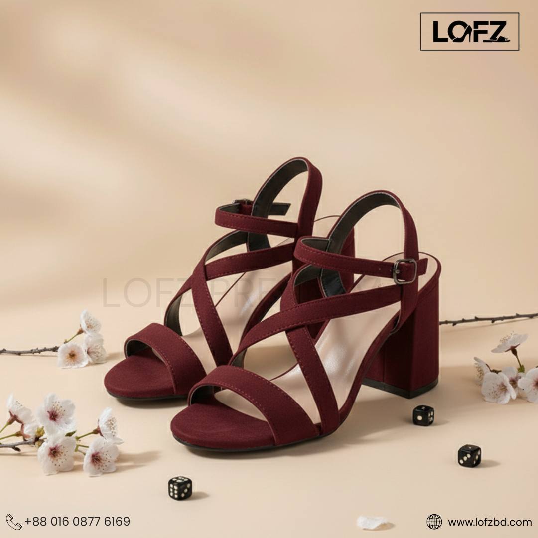 LOFZ Noir Elegance Block Heel