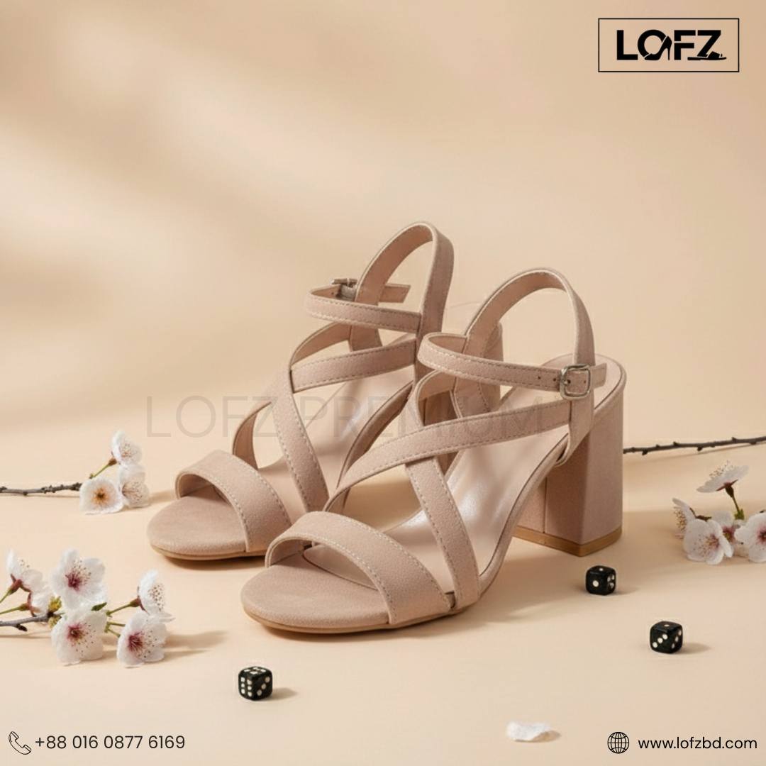 LOFZ Noir Elegance Block Heel