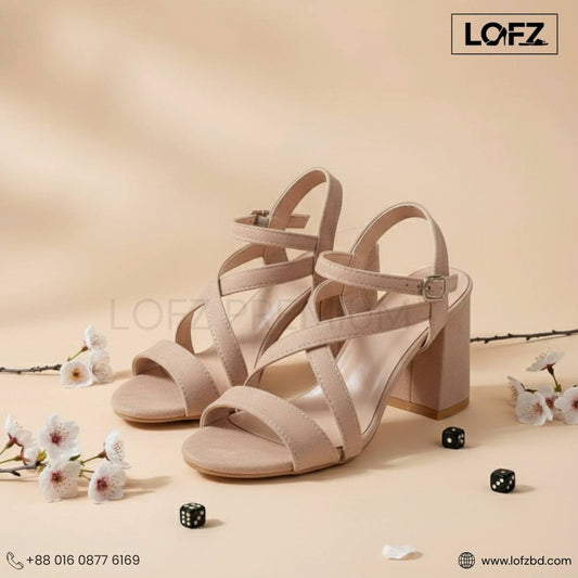 LOFZ Noir Elegance Block Heel
