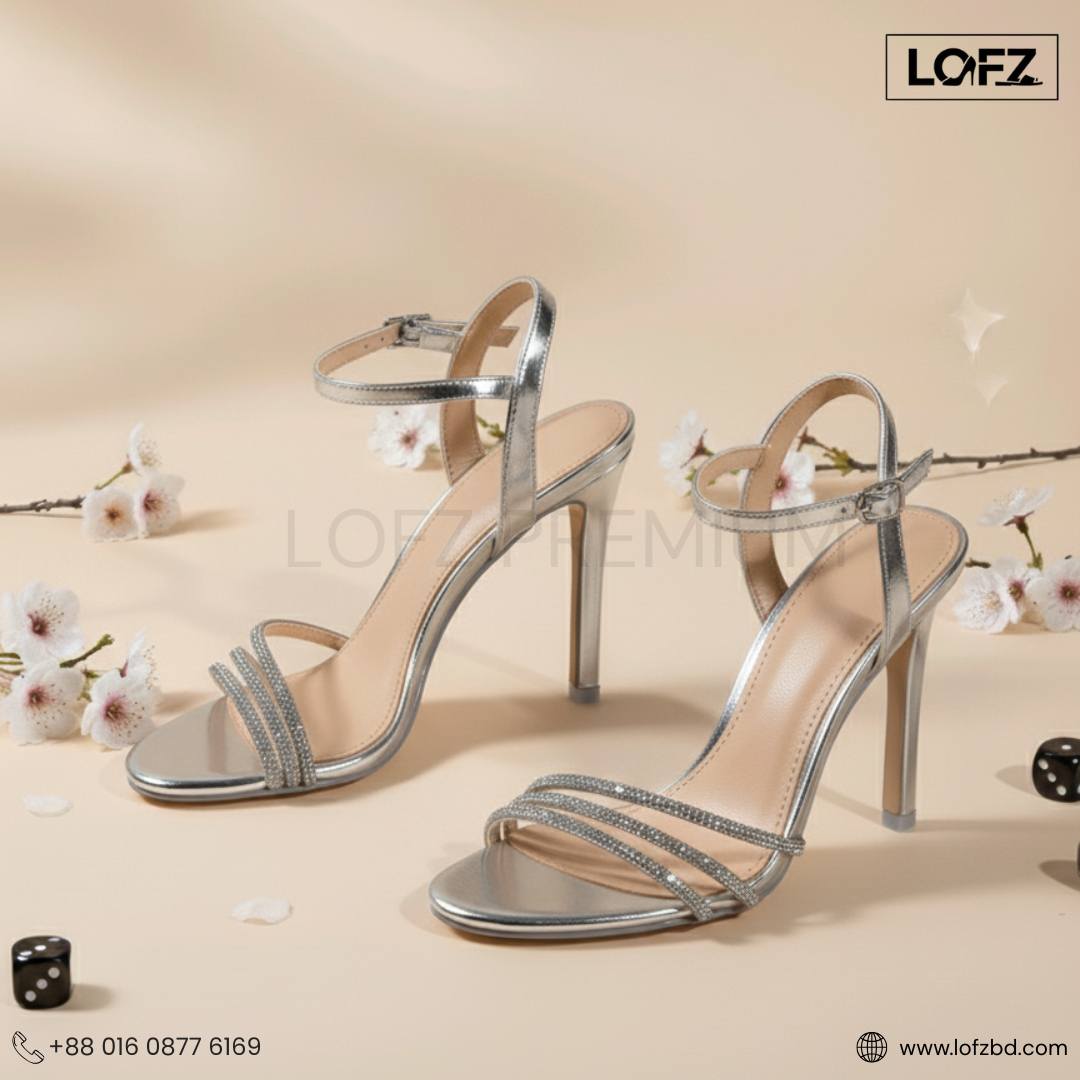 LOFZ Crystal Strap Stiletto