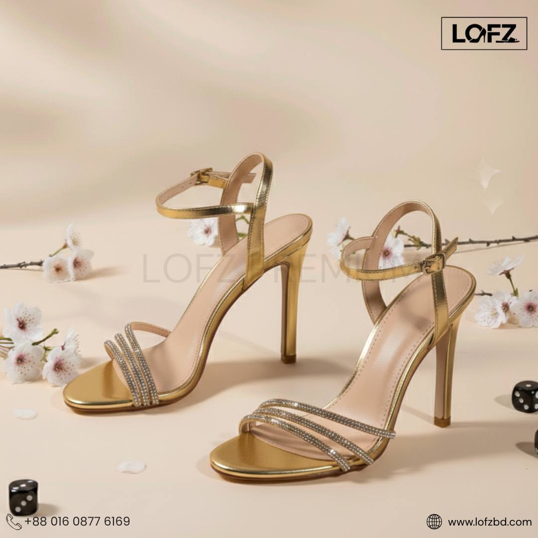 LOFZ Crystal Strap Stiletto