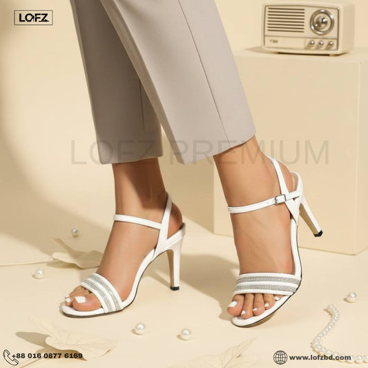 LOFZ Pearl White Elegance Heel