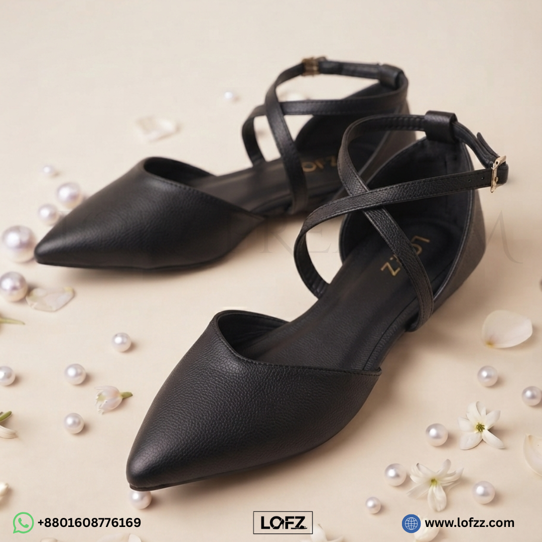 Slingback Pointed-Toe Flats - women's flats - Lofz Bangladesh
