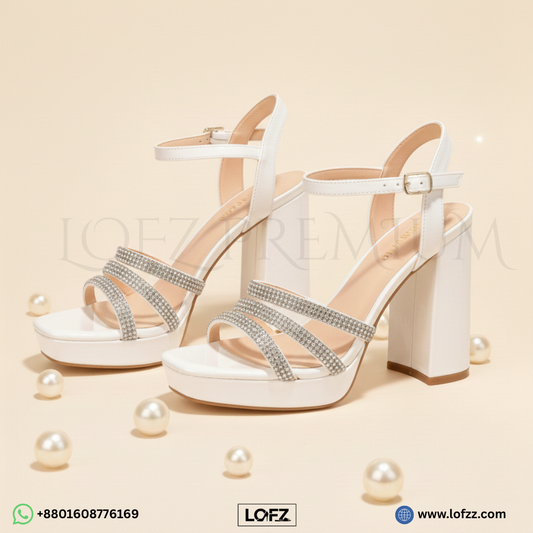 Crystal Strap Glam Heel