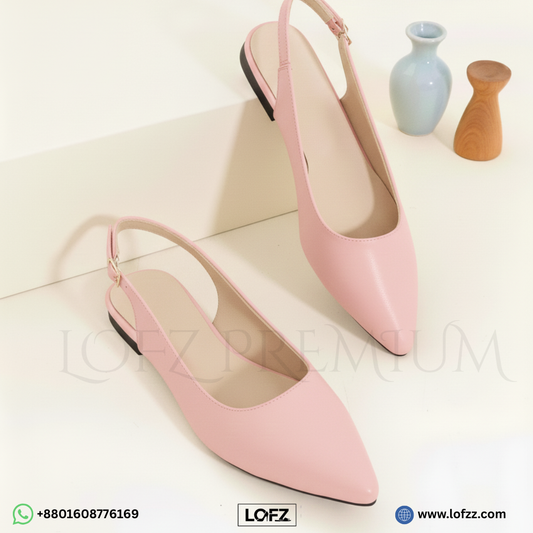 Pointed Toe Slingback Flat