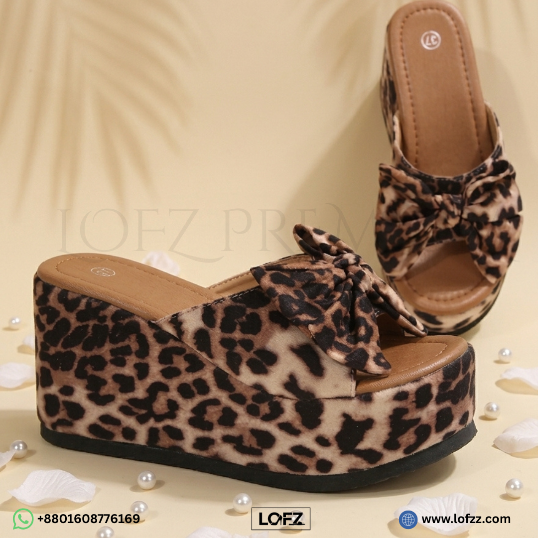 Luxury Bow Wedge Heels - women's wedge heels - Lofz Bangladesh (view 3)