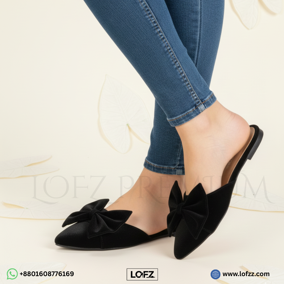 Lofz Ruby Bow Slippe