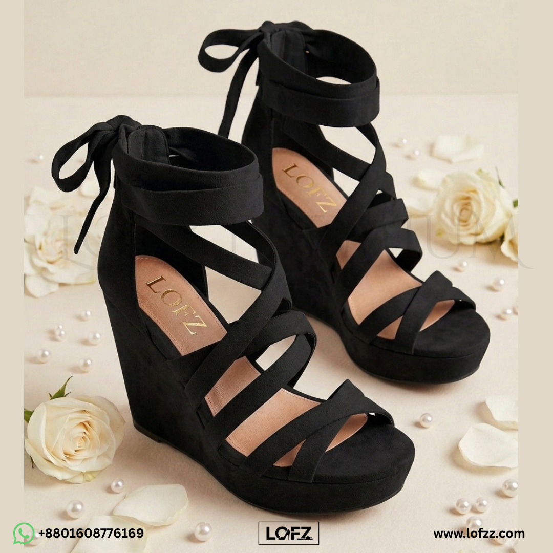 LOFZ Double Strap Platform Heels - women's platform heels - Lofz Bangladesh (view 3)