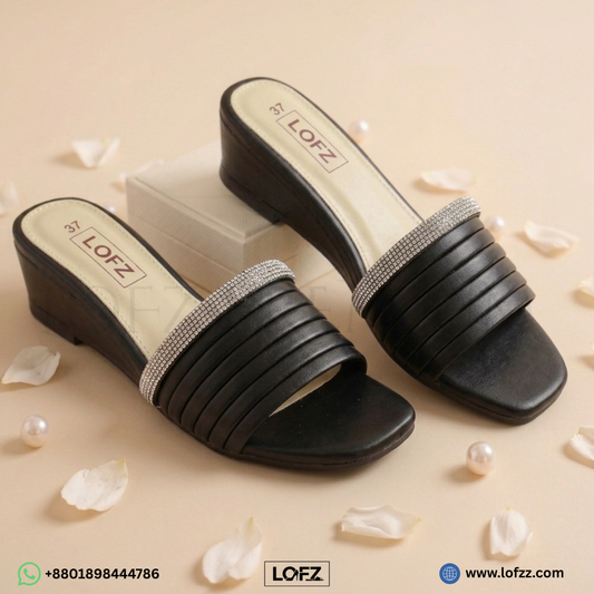 LOFZ Ribbed Luxe Slides - women's slides - Lofz Bangladesh