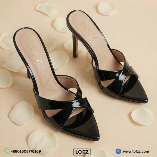 Elegant Cross-Strap Heels - women's heels - Lofz Bangladesh