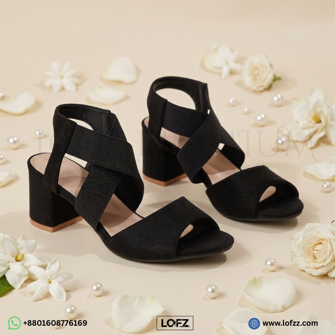 Cross Strap Block Heels - women's block heels - Lofz Bangladesh (view 3)