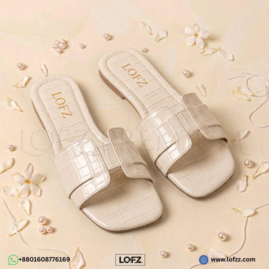 Lofz Luxe Croc Slide