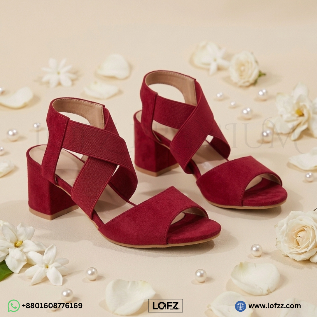 Cross Strap Block Heels - women's block heels - Lofz Bangladesh (view 2)
