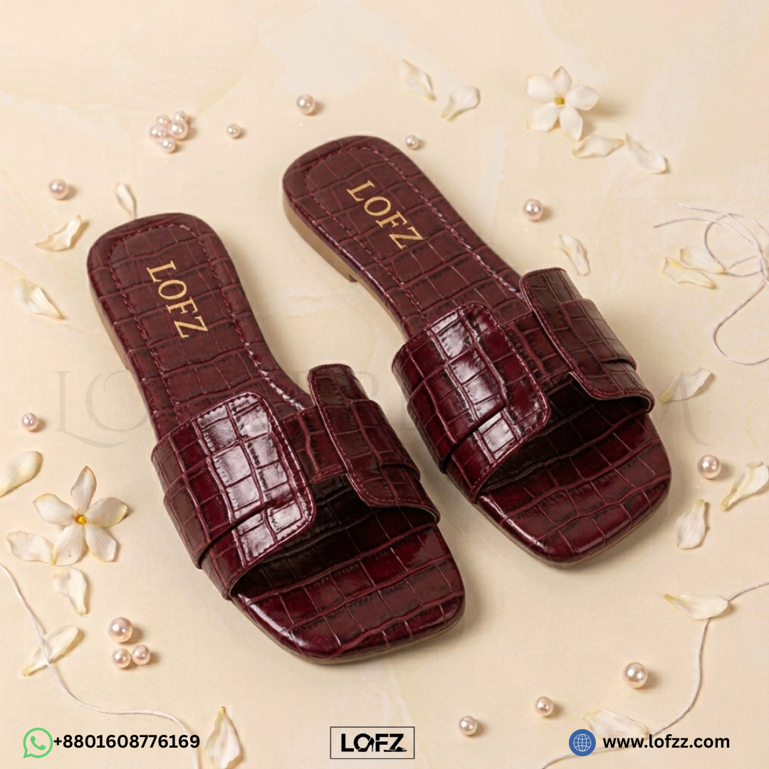 Lofz Luxe Croc Slide
