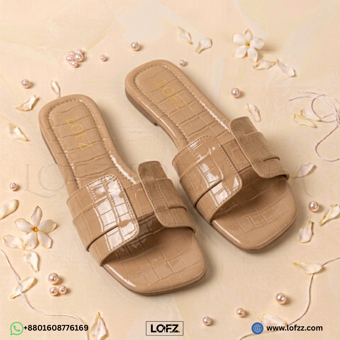 Lofz Luxe Croc Slide