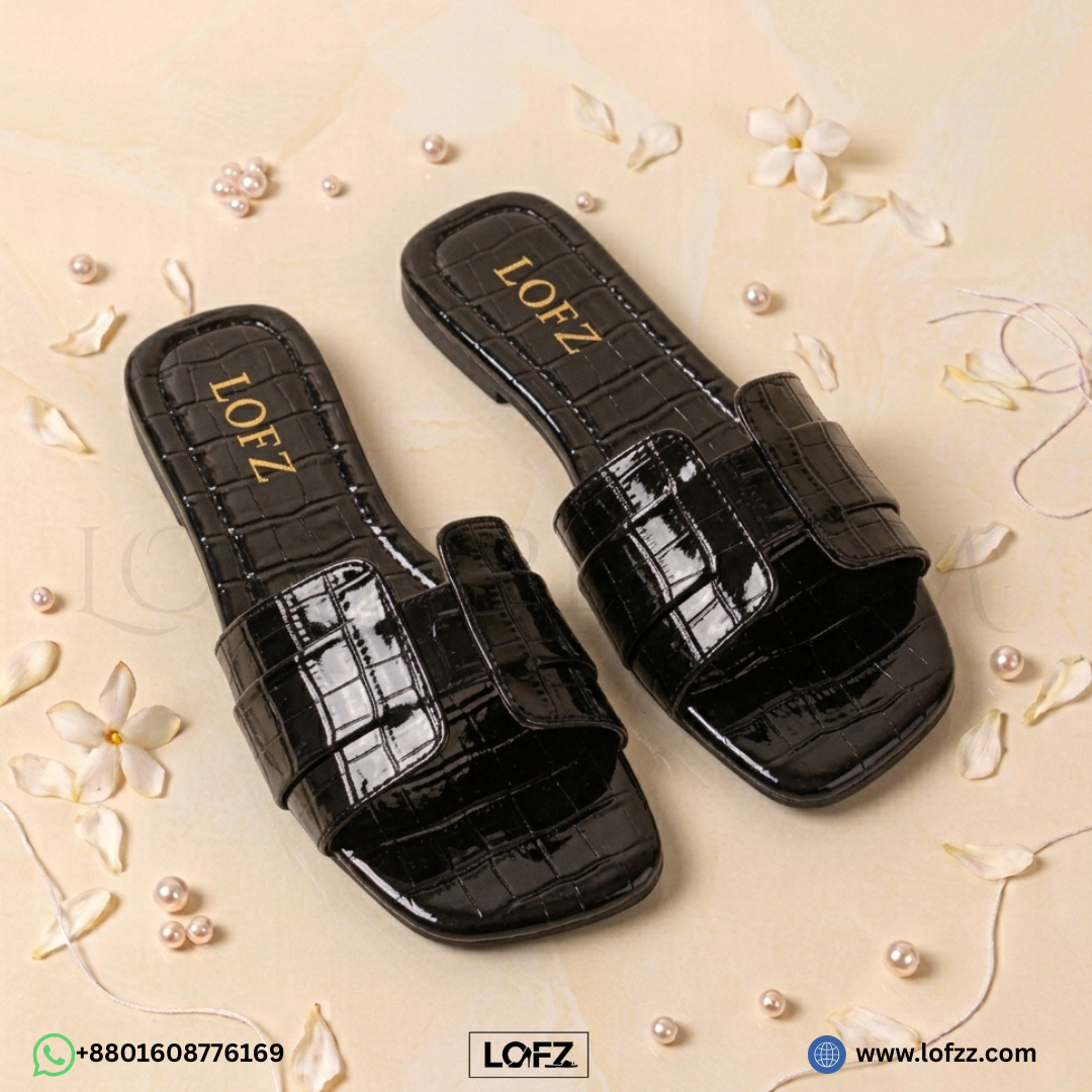 Lofz Luxe Croc Slide