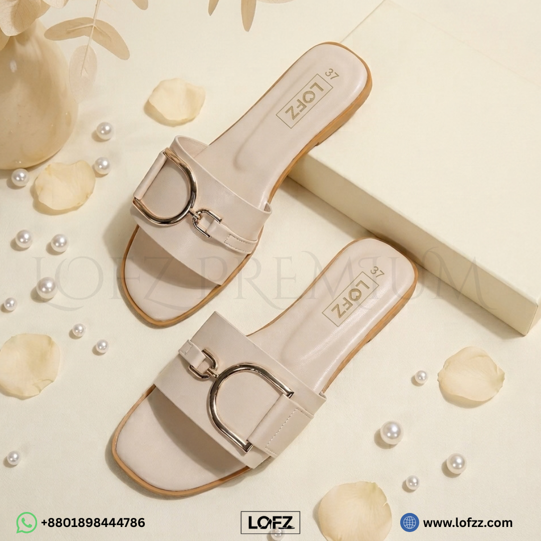 Aurelle Buckle Slides - women's slides - Lofz Bangladesh (view 3)