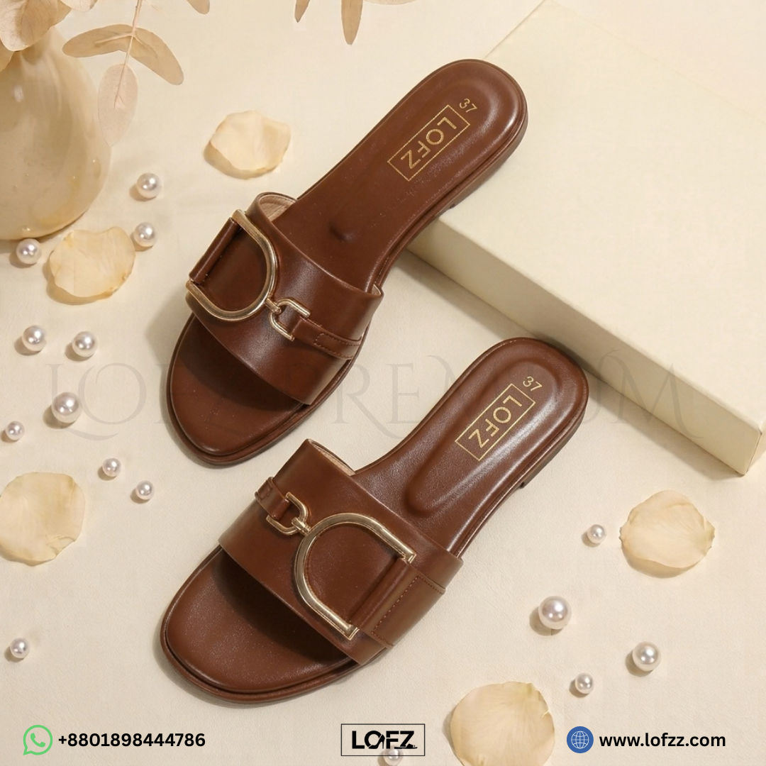 Aurelle Buckle Slides - women's slides - Lofz Bangladesh (view 2)